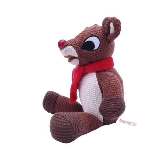 Rudolph The Red Nosed Reindeer Singing Light Up Plush Dan Dee 14" Stuffed Animal - Picture 4 of 4